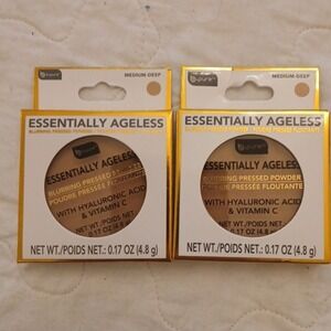 B.Pure Blurring Pressed Powder Women 0.17oz Medium-Deep Hyaluronic Acid 2pk